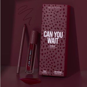 Beauty Creations Can You Wait Lip Duo Set (Purple Red) Liquid Lipstick + Liner